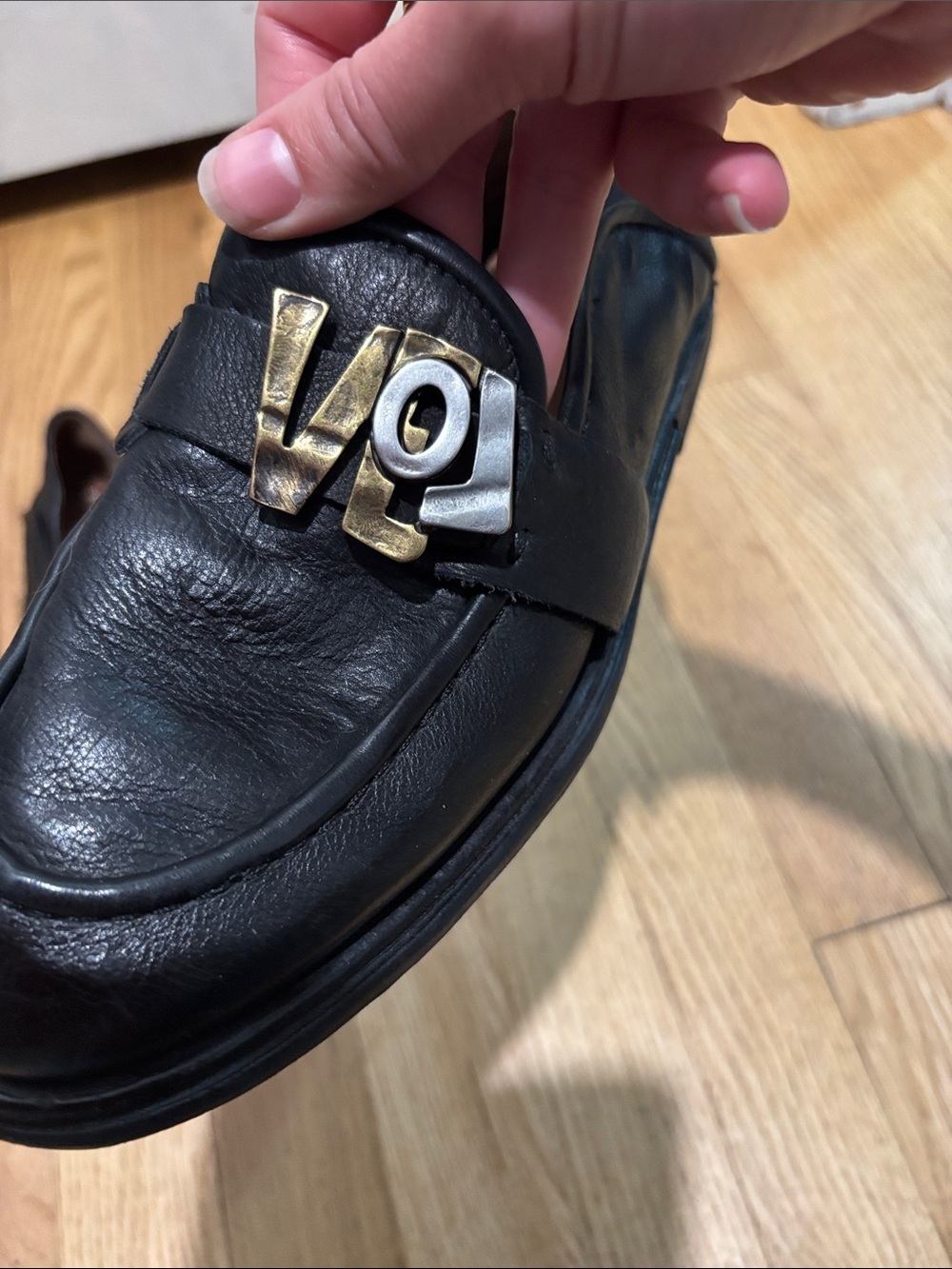 A.S.98 Tilton leather love loafers